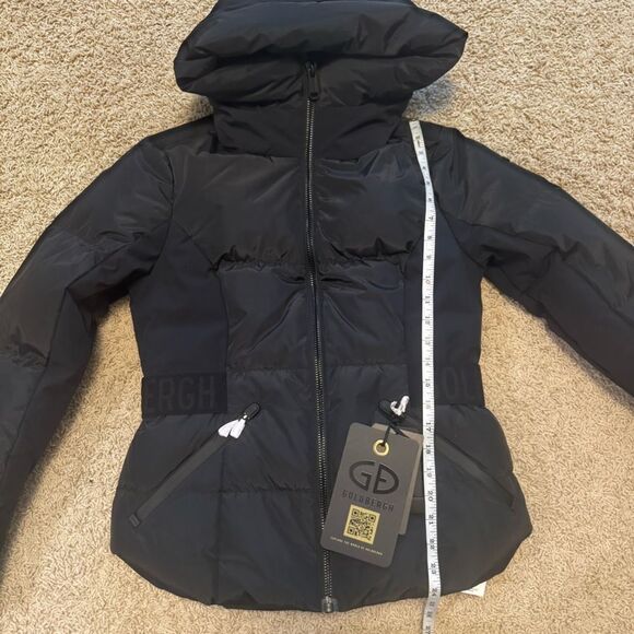 Goldbergh Lou Ski Jacket Black Waterproof Belted Down NWT US 8 (Runs Small) - Picture 11 of 13